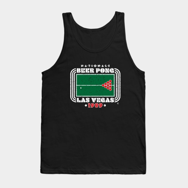 Beer Pong Nationals Las Vegas 1989 Tank Top by CuriousCurios